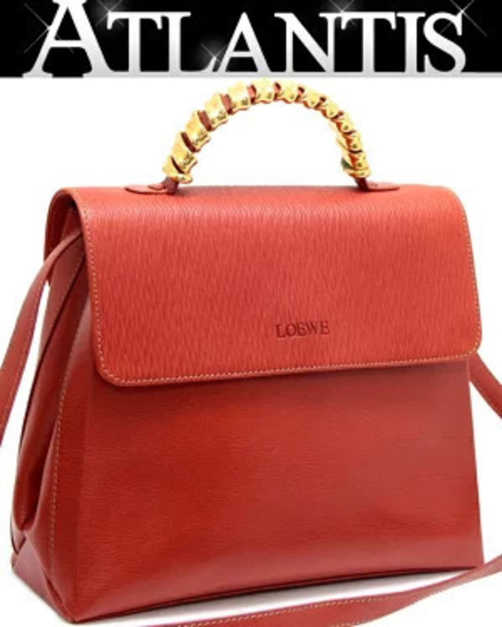 Loewe Velzquez Bag Leather Orange